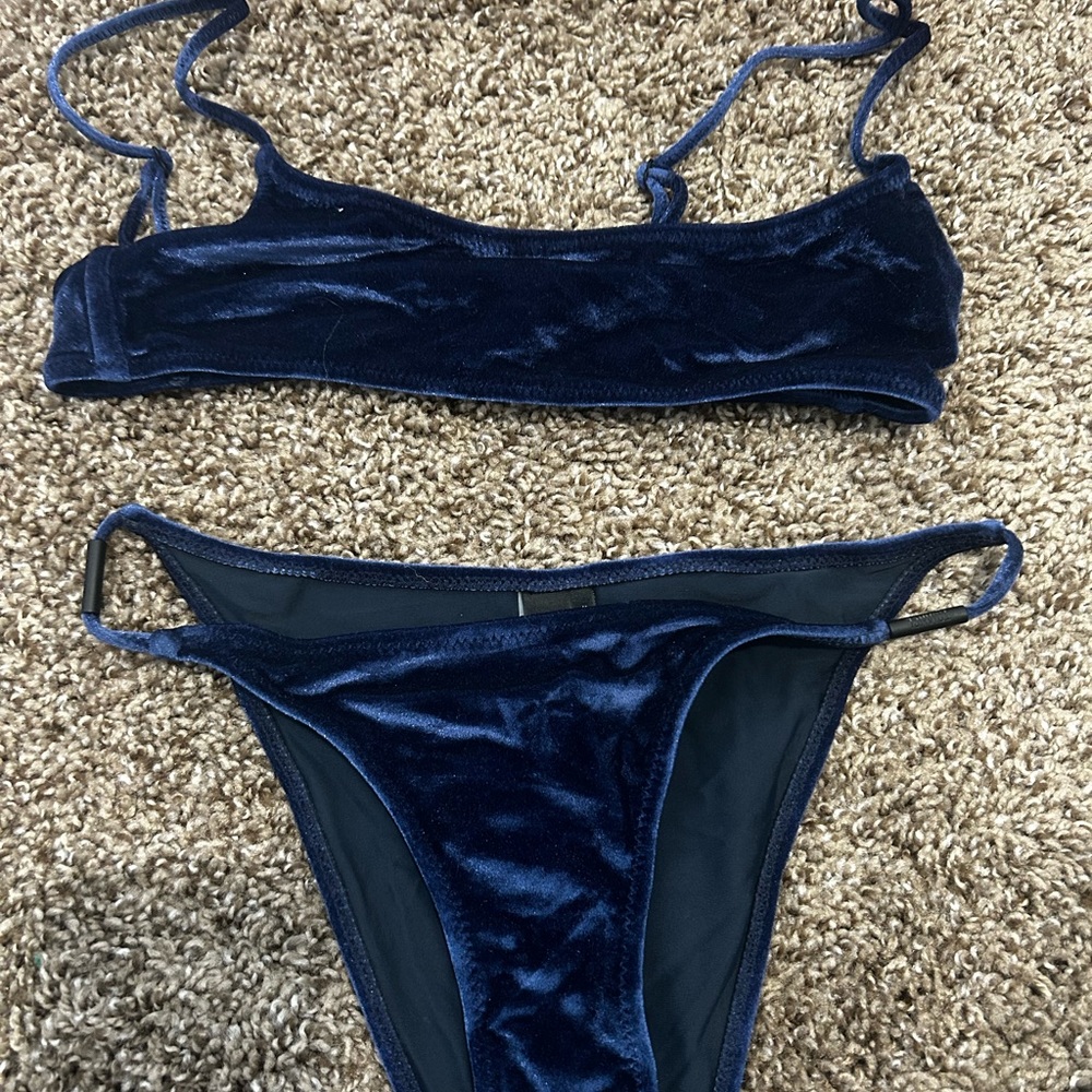 Triangl Navy Velvet Bikini